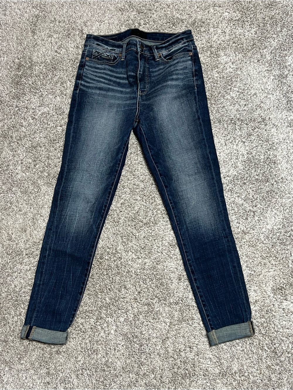 Buckle Black Women’s Dark Blue Ankle Skinny Jeans